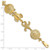 14k Polished Sand Dollar/Starfish/Turtle Link 7 inch Bracelet