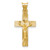 14k Polished Satin and D/C Crucifix Pendant - K5-14455145-6967