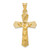 14k Polished Satin and D/C Crucifix Pendant - K5-B6B05A3B-5878