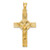 14k Polished Satin and D/C Crucifix Pendant - K5-E4740851-9041
