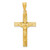 14k Polished Satin and D/C Crucifix Pendant - K5-FCF2BD2F-3049