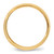 10k Yellow Gold 6mm Beveled Edge Comfort Fit Wedding Band Size 8