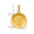 14K Polished Satin Hollow Divino Nino Round Medal Pendant - XR-229D8BEB-8048