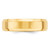 10k Yellow Gold 6mm Beveled Edge Comfort Fit Wedding Band Size 9