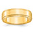 10k Yellow Gold 6mm Flat with Step Edge Wedding Band Size 10.5