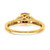 14k Polished Side Hearts Ruby and Diamond Ring