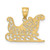 14k Polished Sleigh Charm