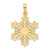 14K Polished Snowflake Pendant - K9-504D344B-6216