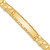 14k Polished Solid 10.0mm Nugget 38x10mm Plate 7 inch ID Bracelet