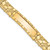 14k Polished Solid 12.0mm Nugget 36x12mm Plate 8 inch ID Bracelet