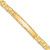 14k Polished Solid 7mm Nugget 37x7mm Plate 8 inch ID Bracelet