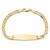 14k Polished Solid Chain/Solid Plate Anchor Link Soft Diamond Shape 33x9.8mm Plate 7 inch ID Bracelet - LI-0900B359-7898