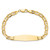14k Polished Solid Chain/Solid Plate Anchor Link Soft Diamond Shape 33x9.8mm Plate 8 inch ID Bracelet - CG-5591B472-5753