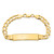 14k Polished Solid Chain/Solid Plate Curb Link 37x9mm Plate 7 inch ID Bracelet - LI-BEEF0B3E-9258