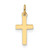 14k Polished Solid Cross Pendant - XR-616FD249-4671