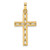 14k Polished Solid Cross Pendant - XR-629DC158-6252
