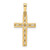 14k Polished Solid Cross Pendant - XR-EE9E8DD3-5138