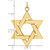 14k Polished Solid Star of David Pendant - XR-5E90987B-6383