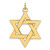14k Polished Solid Star of David Pendant - XR-6E6C48D7-8185