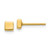 14k Polished Square Post Ear - YE-496FB96B-9422