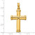14k Polished Stamping Cross Pendant - K6-341DFBAE-7372