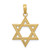 14k Polished Star of David Pendant - D1-05A97088-1446