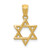 14k Polished Star of David Pendant - D1-AF600008-8700