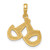 14K Polished Stirrups Pendant