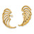 14k Polished Swirl Shaped Earring Jackets