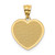 14k Polished Te Amo Heart Pendant