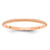 10k Rose-Gold 1.5mm Milgrain Stackable Band Size 6.5