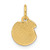 14K Polished Textured Seashell Pendant
