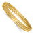 14k Polished Three Strand Mesh Stretch Round Bracelet