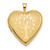 14K Polished Tree 20mm Heart Locket