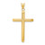 14k Polished Tube Cross Pendant - K6-27167B3E-5961