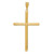 14k Polished Tube Cross Pendant - K6-8282B092-9020