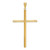 14k Polished Tube Cross Pendant - K6-970CA829-8361