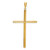 14k Polished Tube Cross Pendant - K6-E571FB70-3202