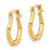 14K Polished Twist Hoop Earrings