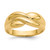 14k Polished Twisted Dome Ring - C1-46380778-3956