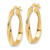 14K Polished Twisted Oval Hoop Earrings - TF-9D41DE5A-9684