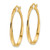 14K Polished Twisted Oval Hoop Earrings - TF-CFBF061E-2570