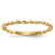 14k Polished Twisted Rope Ring - R6-B73E9EDB-3147
