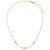 14K Polished White Round Freshwater Cultured Pearl and Bead 3-Station 16 inch Necklace Plus 2 inch Extender