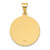 14K Polished/Satin Hollow Spanish San Jose Medal Pendant