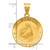 14K Polished/Satin Hollow Spanish St. Anthony Medal Pendant
