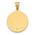 14K Polished/Satin St. Daniel Hollow Medal Pendant