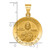 14K Polished/Satin St. Daniel Hollow Medal Pendant
