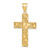 14K Polished/Textured Nugget Style Cross Pendant - K5-BB8D946F-5173