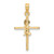 14k Praying Boy Cross Charm